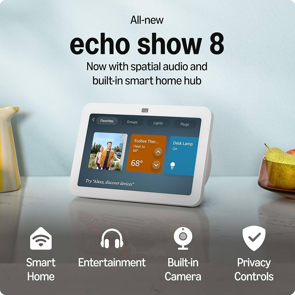 Echo Show 8 with Ring Battery Doorbell | Amazon (US)