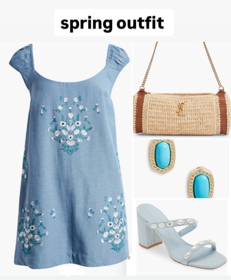 Spring outfit, vacation outfit, vacation dress, sandals, resort style 

#LTKshoecrush #LTKSeasonal #LTKitbag