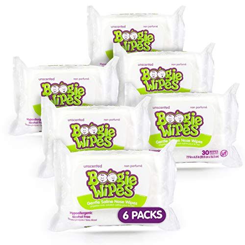 Baby Wipes Unscented by Boogie Wipes, Wet Wipes for Face, Hand, Body & Nose, Made with Vitamin E,... | Amazon (US)