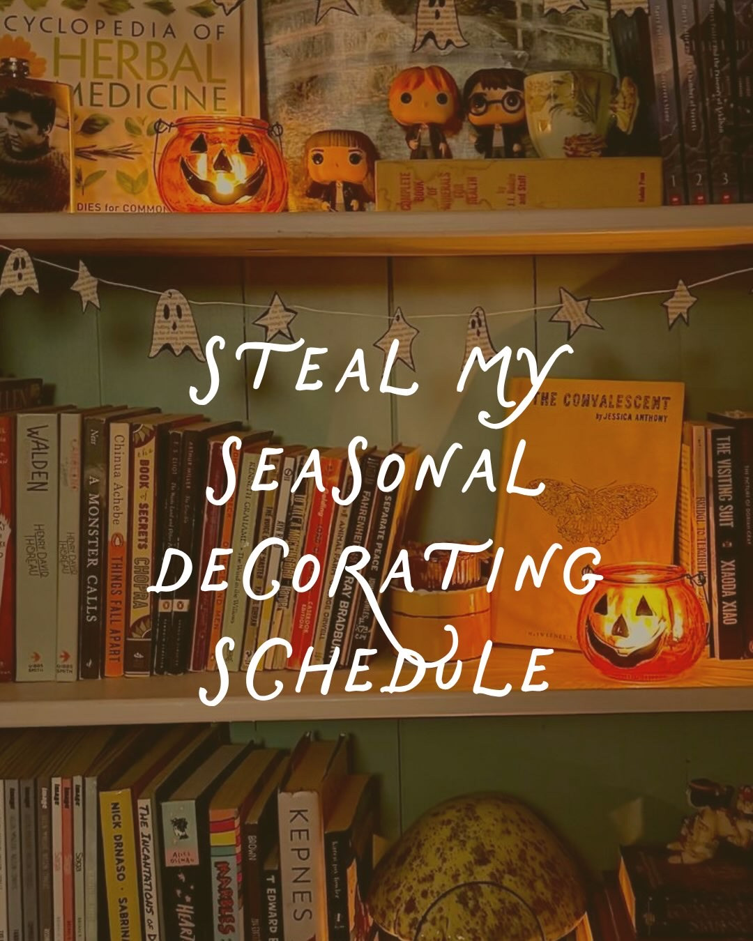 shop my seasonal decorating schedule 🍂 most people swap decor. i stack it. the season stays and the holiday comes and goes on top of it.

labor day, september 7: the autumn trickle. a few pumpkins, warmer colors, heavier throws.
october 1: 1990s cozy halloween. magic in plain sight, like a witch left her broom there.
november 1: deeper and warmer, because thanksgiving deserves its flowers too.
january 2: everything comes down and the house exhales.

seasonal decorating schedule, fall home decor, cozy halloween decor, vintage halloween decor, thanksgiving decor, christmas decor ideas, holiday ornaments, cozy home decor, new england home, grandmillennial decor 

 #seasonaldecorating #fallhomedecor #cozyhalloween #newenglandhome #cozyhome