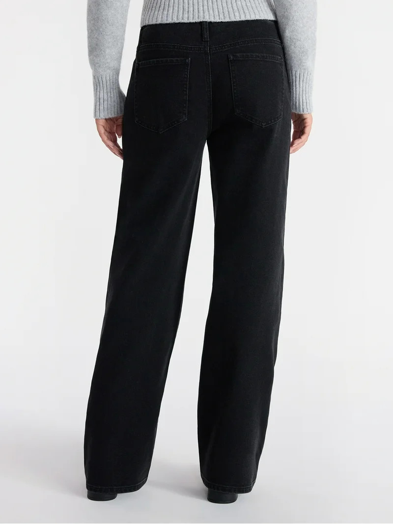 No Boundaries Studded Baggy Wide Leg Jeans, 31.5'' Inseam, Women's | Walmart (US)