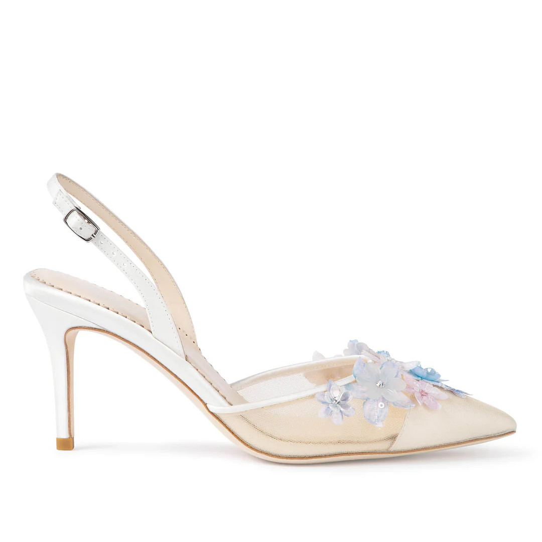 Becca Floral Slingback Heels | Bella Belle Shoes
