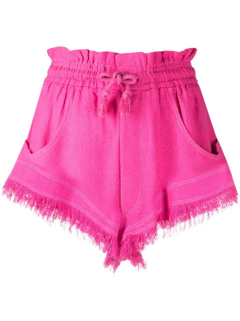 Isabel Marant high-waisted Drawstring Shorts - Farfetch | Farfetch (UK)