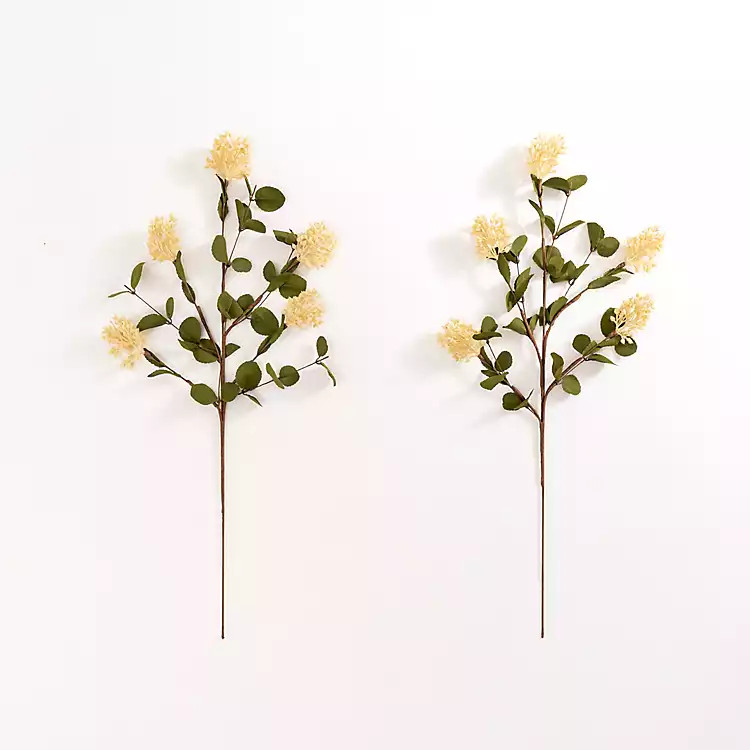 Ivory Thistle Bushes, Set of 2 | Kirkland's Home