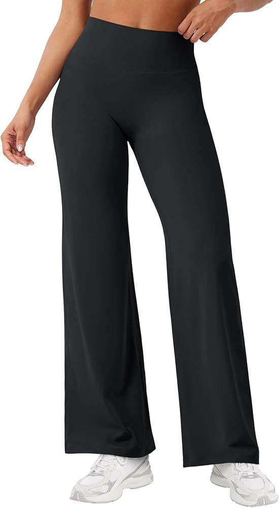 YEOREO Workout Leggings Womens No Front Seam Straight Leggings 29"/ 31.5"/ 33"/ 35" High Waist Bu... | Amazon (US)