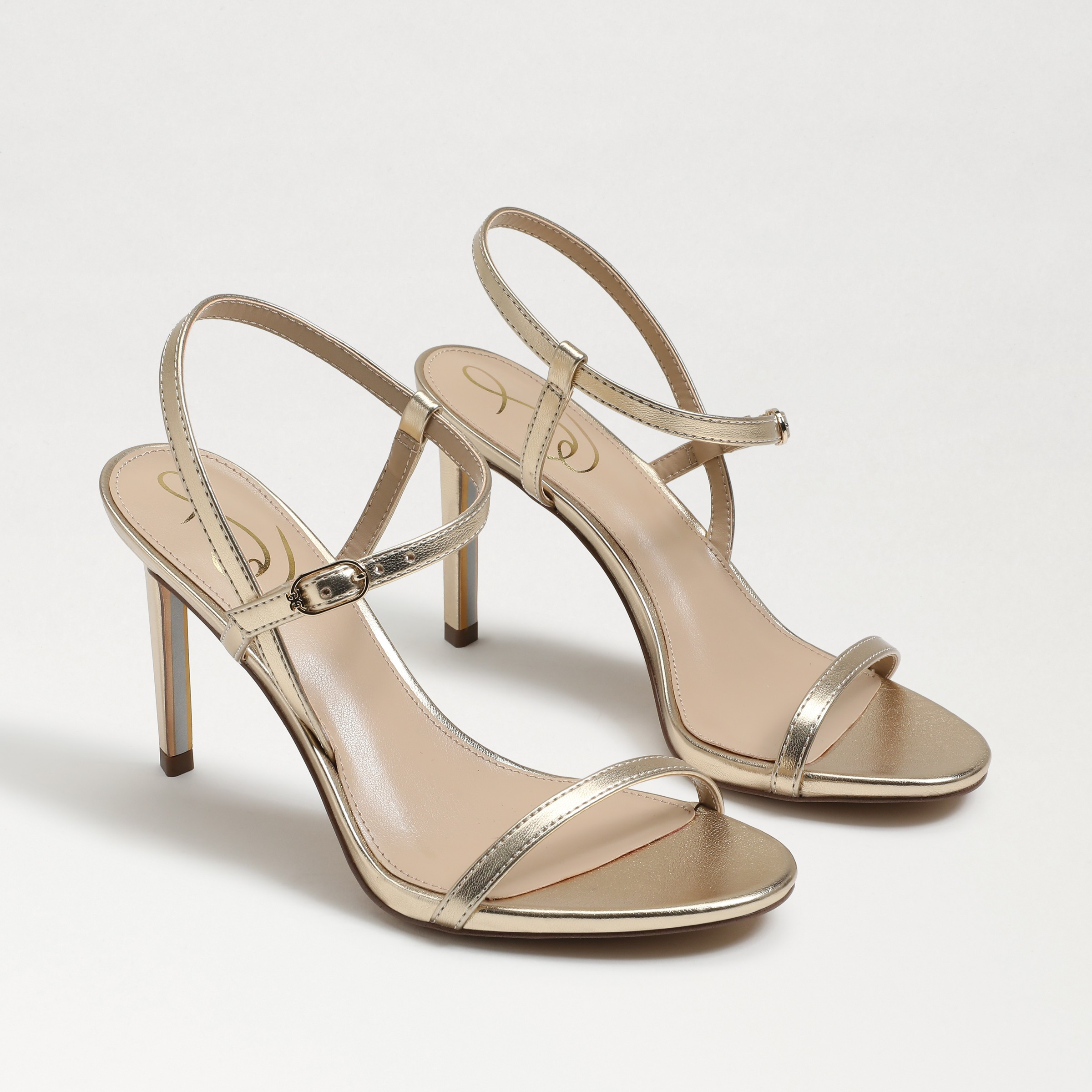 Sam Edelman Doran Strappy Heeled Sandal Gold Leaf 5.0 | Sam Edelman