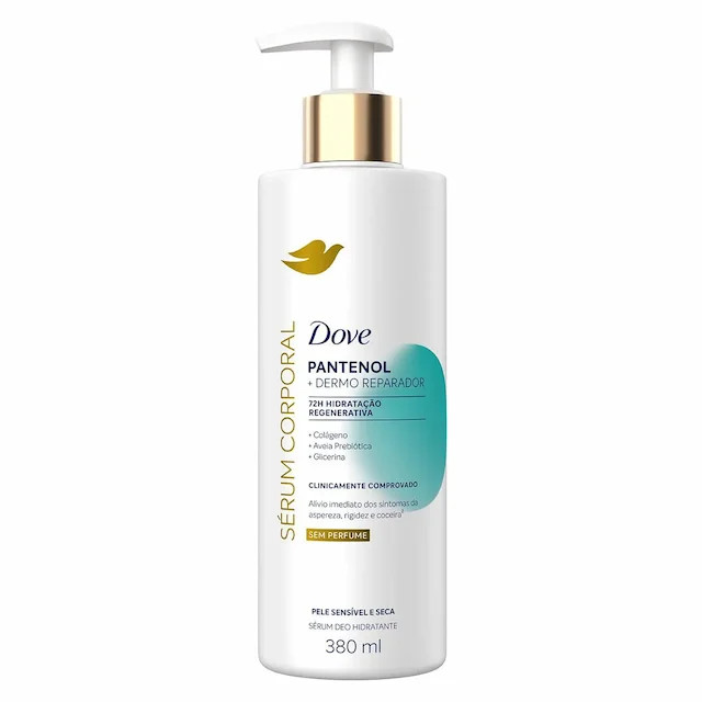 Sérum Hidratante Corporal Dove Pantenol + Dermo Reparador 380ml | Drogasil BR