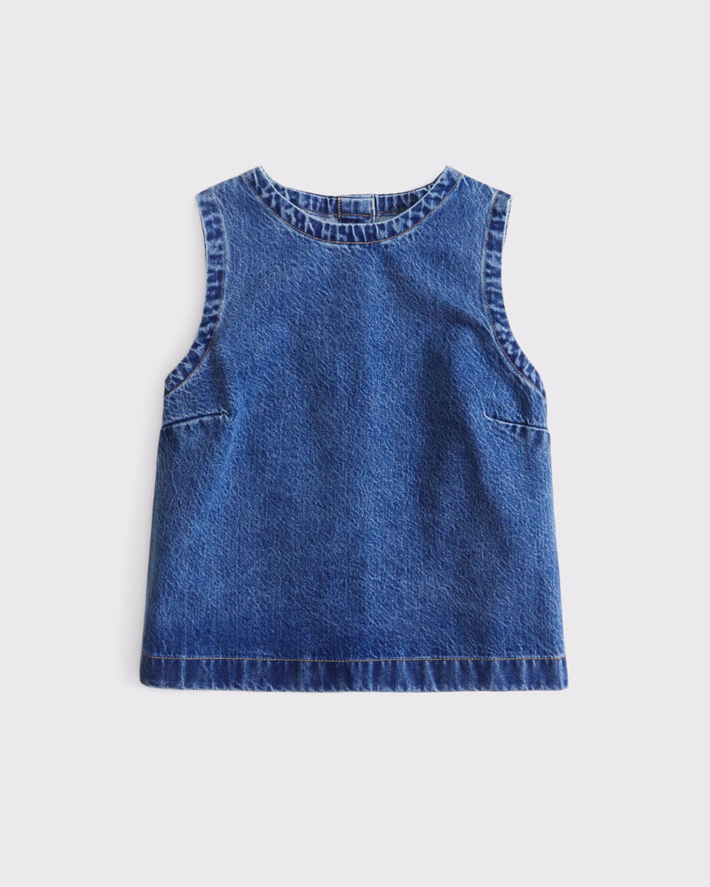 Denim Shell Top | Abercrombie & Fitch (US)