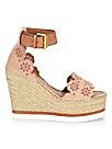 See by Chloé - Laser-Cut Suede Wedge Espadrilles | Saks Fifth Avenue