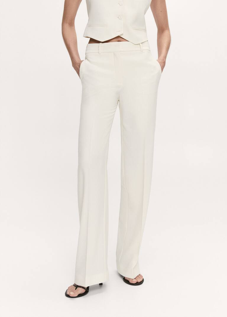 Straight suit pants -  Women | Mango USA | MANGO (US)