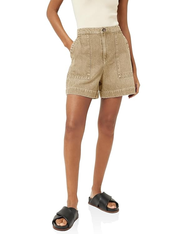 PLNOTME Women's Casual Jean Shorts High Waisted Denim Shorts Wide Leg Summer Shorts with Pockets | Amazon (US)