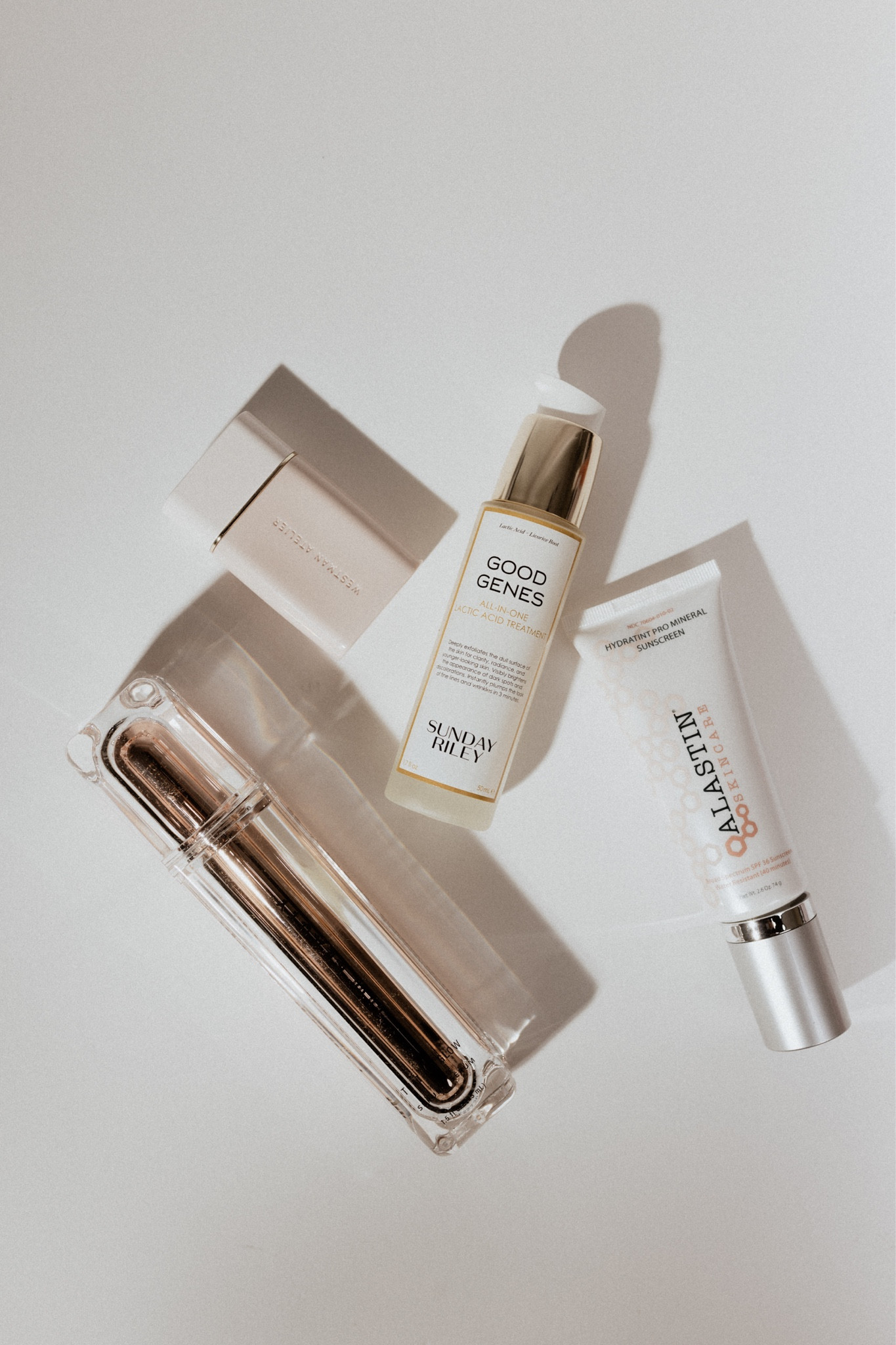 My daily 30 minute skincare + light makeup routine: 
- I’ve been using Good Genes for years and I swear by this product. I honestly believe this is the most important part of my skincare routine that helps me fight sunspots and uneven skin tone. It’s also amazingly moisturizing. 

- I discovered this JLo Beauty serum in Summer and I love how it works hand in hand with Good Genes: it tightens the skin, creates immediate glow. It blends so well with other beauty products!

- WESTMAN Atelier is a remarkable product that is a serum, a light foundation and a face oil all in one. I love how light and semi sheer it is. I usually go for shade II in summer and I or 0.5 in Winter. 

- with Good Genes mornings and nights I had to find a good sunscreen and this one is also tinted. Very light and easy to apply! My cosmetologist recommended it and I found it on Amazon. It’s on sale rn! 

#LTKfindsunder100 #LTKbeauty #LTKfindsunder50