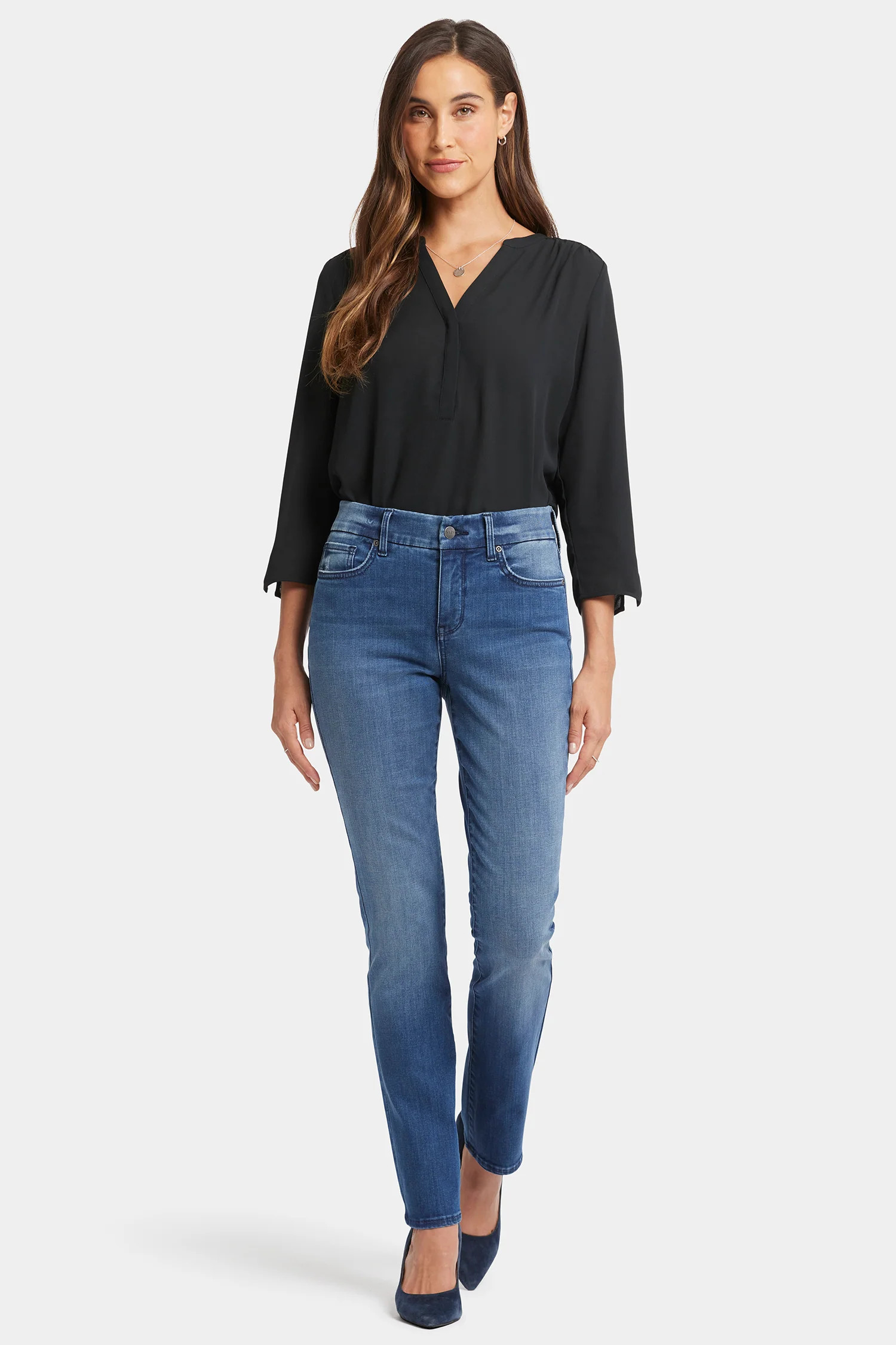 Waist-Match™ Sheri Slim Jeans In Petite - Cascade Wave | NYDJ