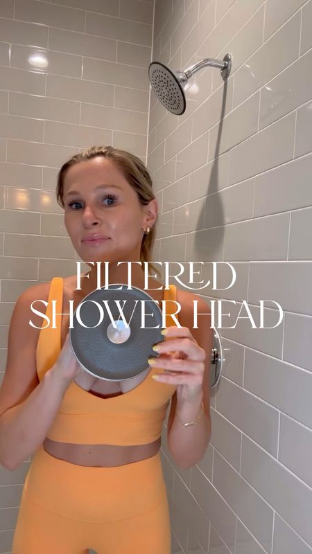 Finally installed a filtered showerhead!! Lots on Amazon - Mine is linked here! I have color “brushed steel” 

#LTKhome #LTKGiftGuide #LTKVideo