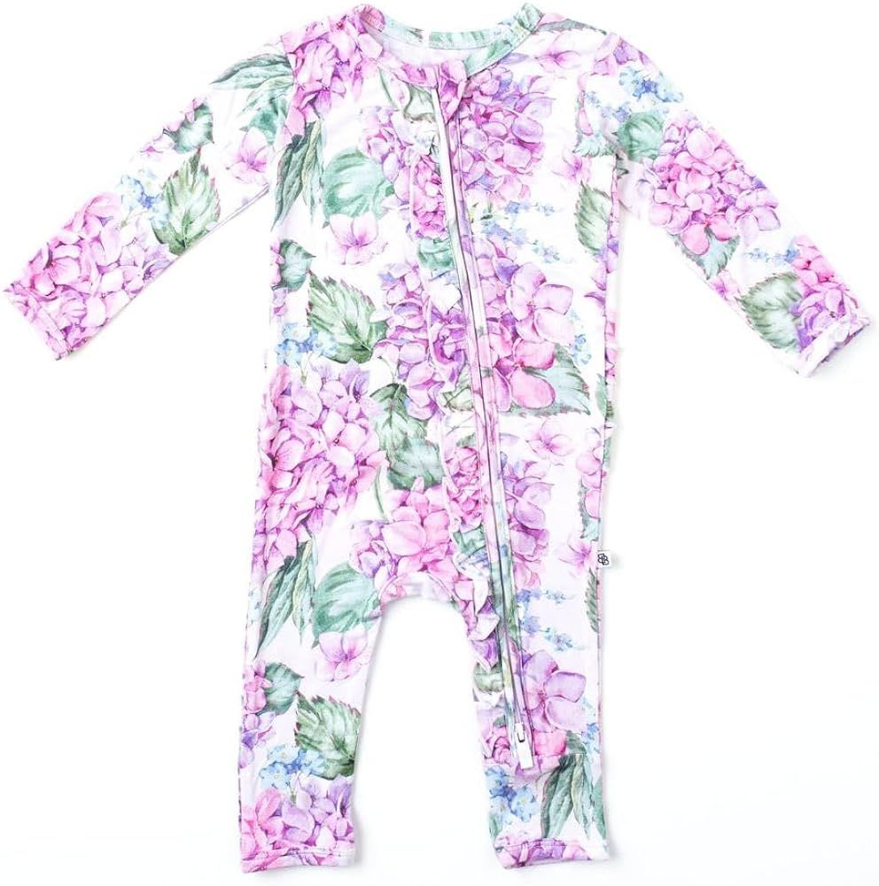 Bums & Roses Bamboo Long Sleeve Baby Romper | Soft Spandex and Viscose from Bamboo | Two-way Zipp... | Amazon (US)