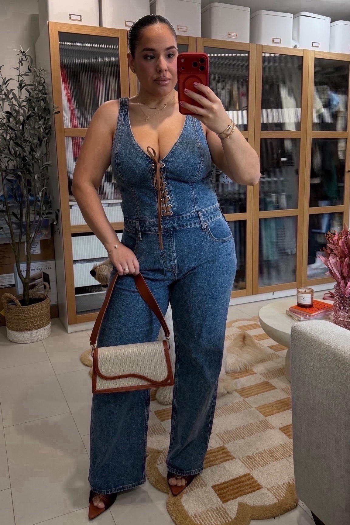 Weekend vibes! Wearing size L in the jumpsuit! 



#LTKootd #LTKMidsize #LTKgrwm
