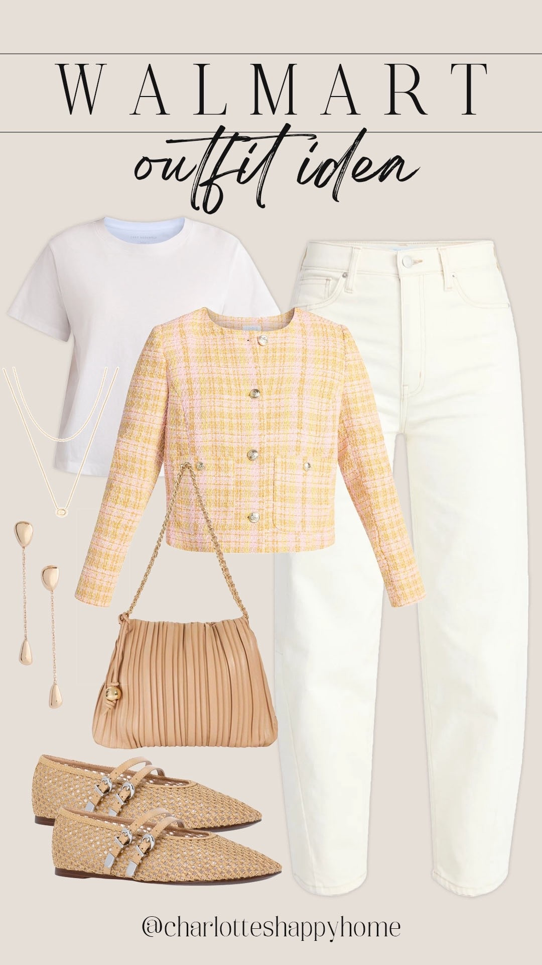 Walmart outfit idea I’m LOVING for spring! This tweed jacket is perfect for a spring work look and equally as perfect for a date night outfit, elevated spring look or anything else!

#springstyle

Spring style. Walmart finds. Walmart fashion. Walmart new arrivals. Walmart spring outfit. Walmart spring tweed jacket. Walmart denim. Chic spring outfit. Spring workwear. Spring date night outfit. 

#LTKSeasonal #LTKstyletip #LTKfindsunder100