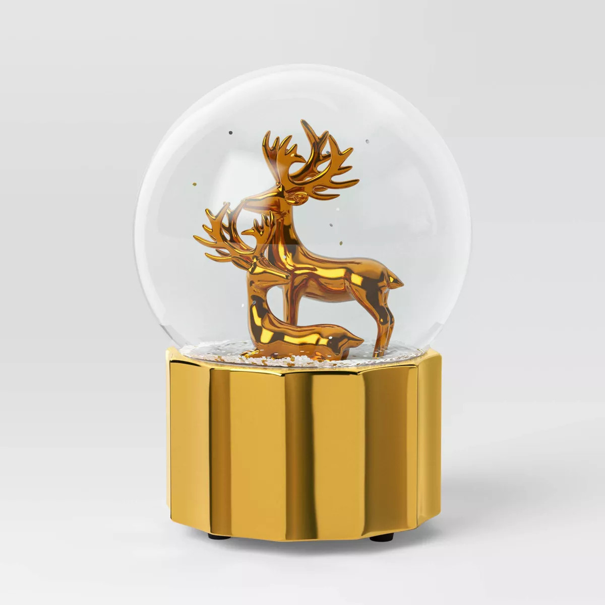 Christmas 6.5" Deer Snow Globe Gold - Threshold™ | Target