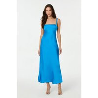 ASTR the Label | Stacie Satin Maxi Dress in Azure blue | Size M | ASTR The Label (US)