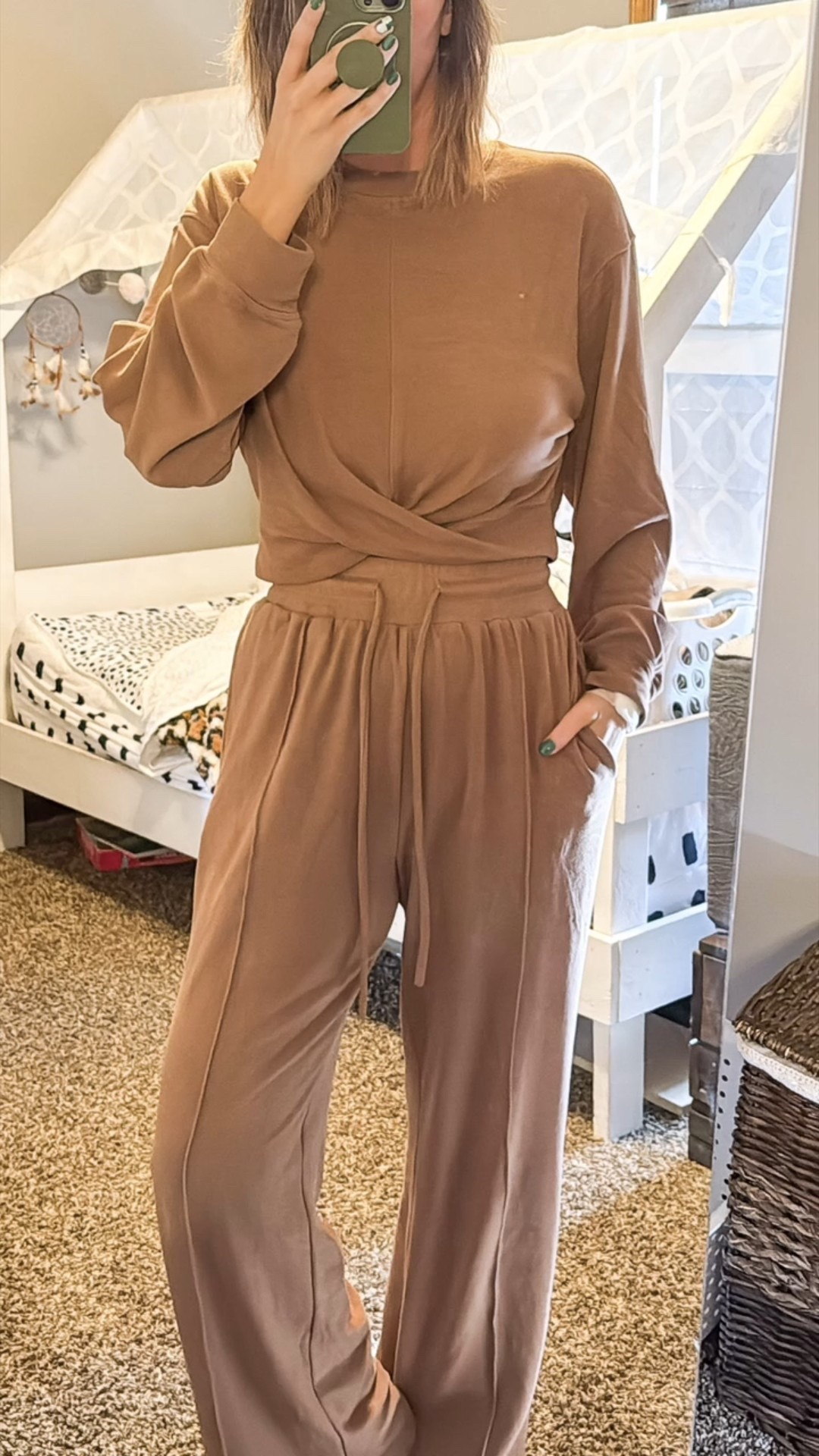 This set is 😘 chefs kiss!! 

Wearing a Medium 
I’m 5’8 140

My Ken is 5’11 
And she is wearing my medium
as well 

#LTKFindsUnder50 #LTKStyleTip