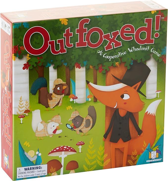 Gamewright Outfoxed! A Cooperative Whodunit Board Game for Kids 5+, Multi-colored, Standard, Mode... | Amazon (US)