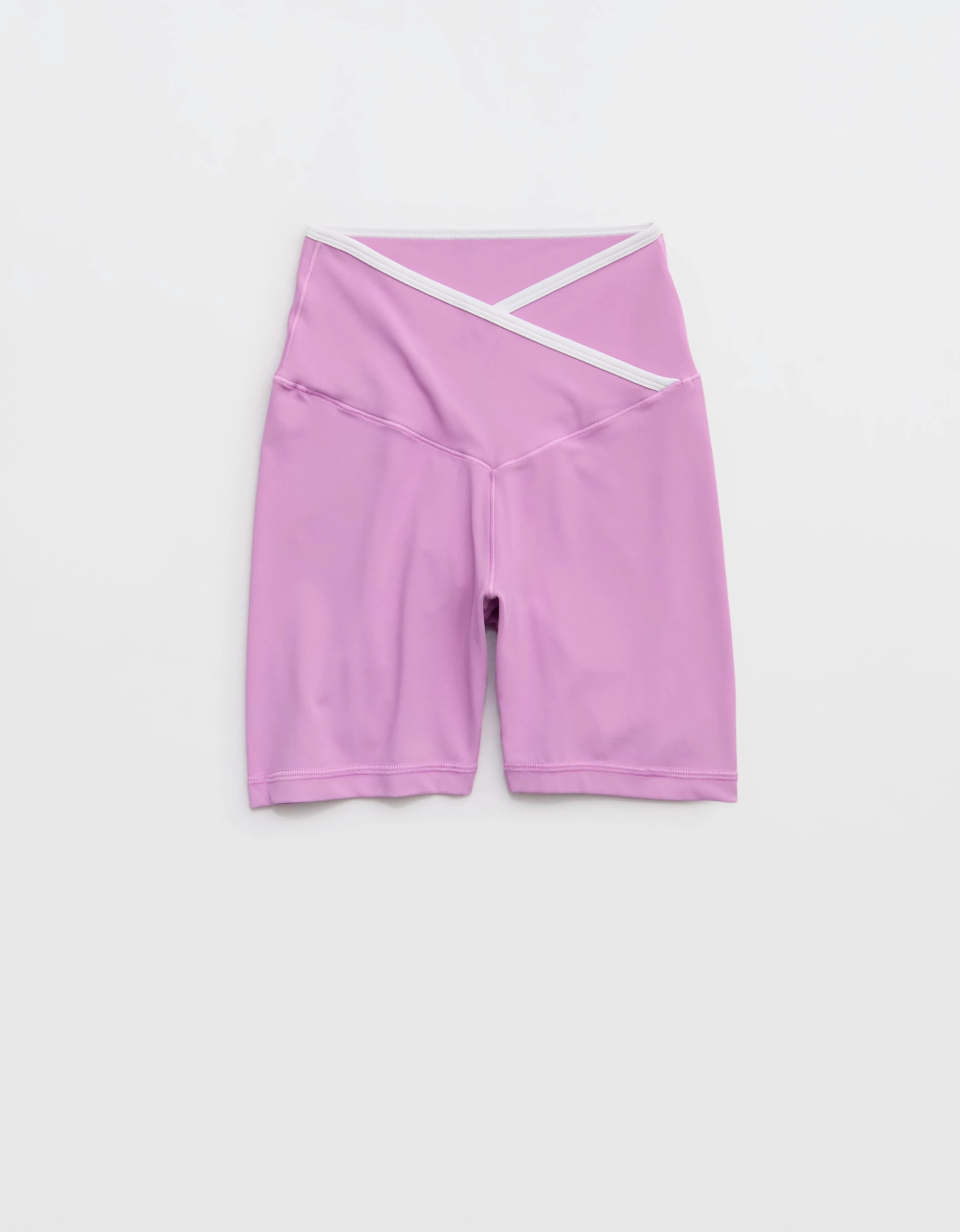 OFFLINE By Aerie Real Me Tipped Crossover High Waisted 5" Bike Short | Aerie