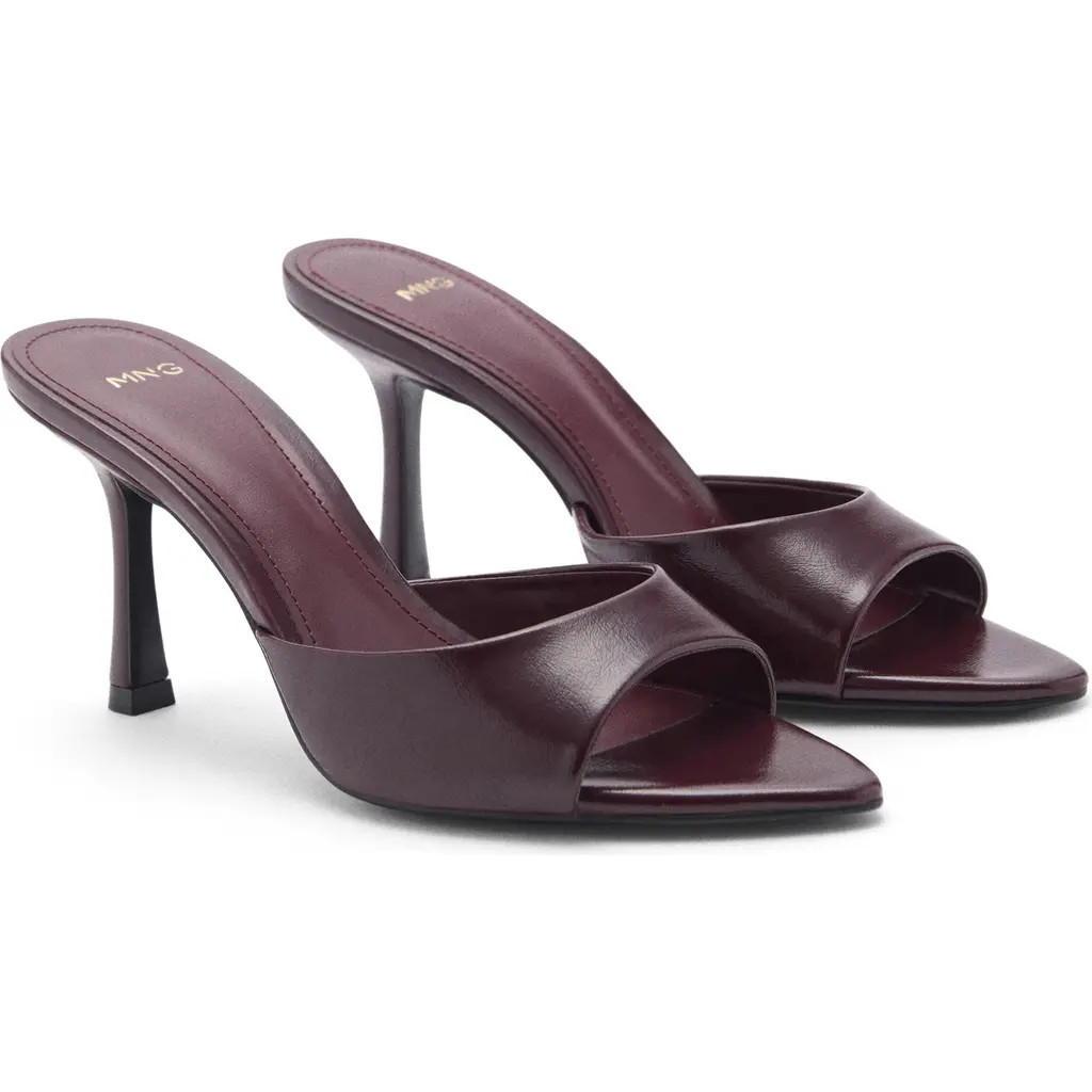 MANGO Pointed Toe Sandal in Burgundy at Nordstrom, Size 5 | Nordstrom