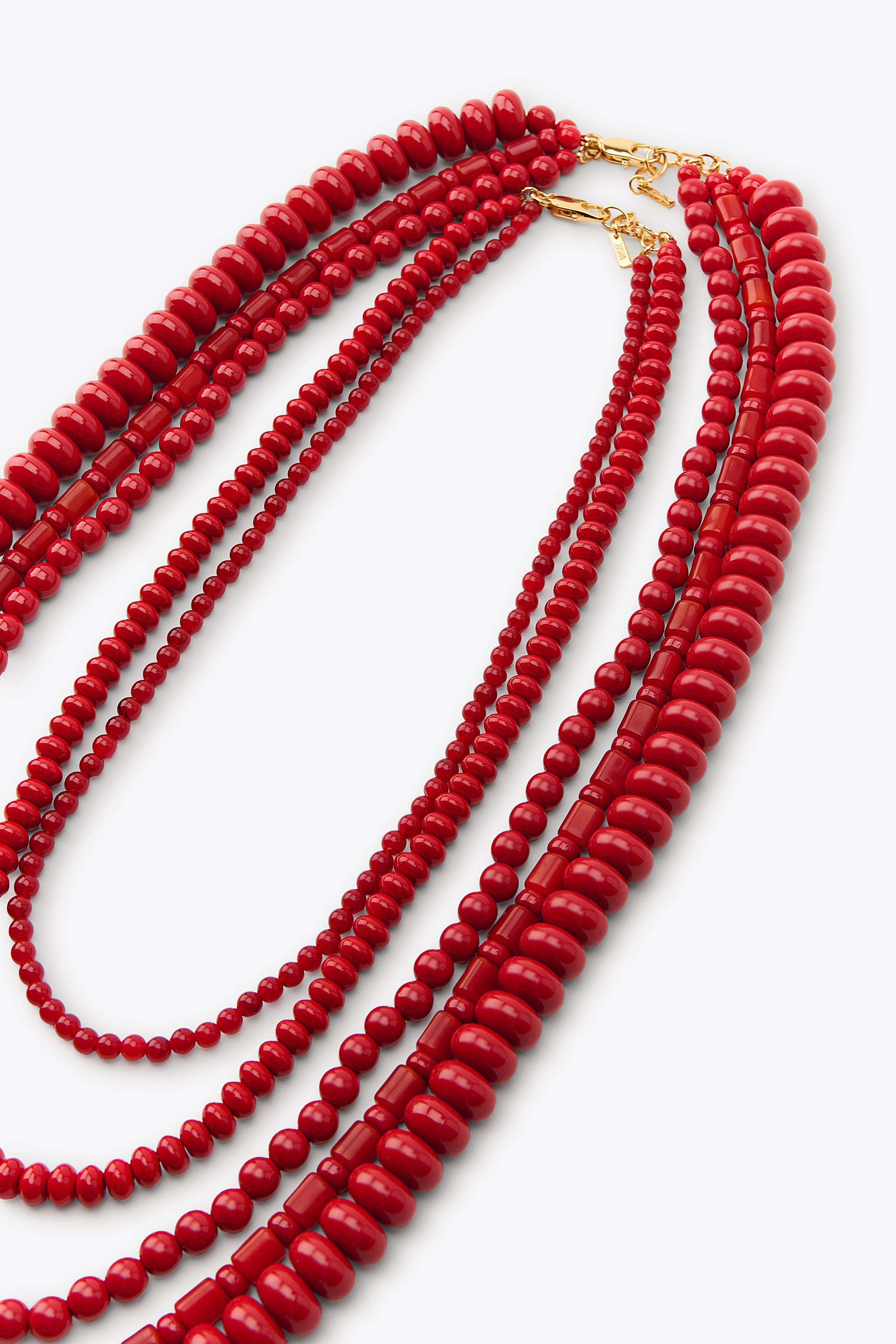 2-PACK OF MULTI-BEAD NECKLACES | Zara US
