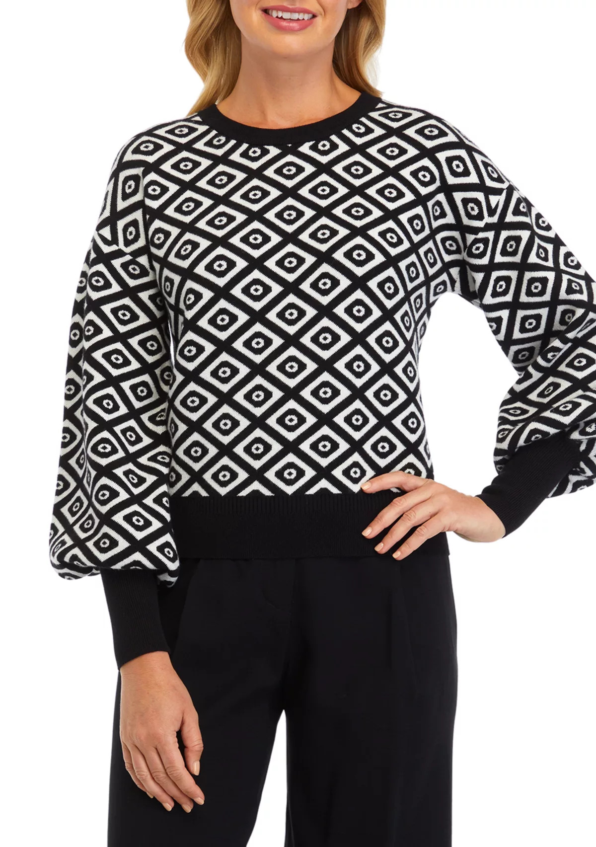 PhilosophyWomen's Balloon Sleeve Printed Sweater | Belk