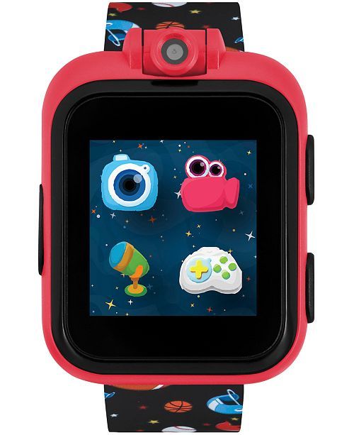 Unisex PlayZoom Black Sports Print Strap Touchscreen Smart Watch 42x52mm | Macys (US)