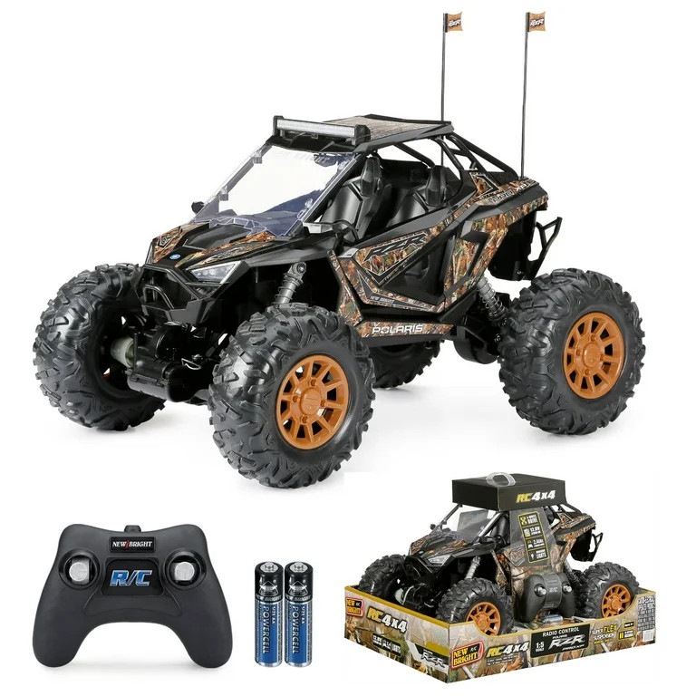 New Bright (1:5) Polaris RZR XP Pro 12.8V Batería Control Remoto Camo ATV 2.4GHz, 60875U Niño | Walmart (US)