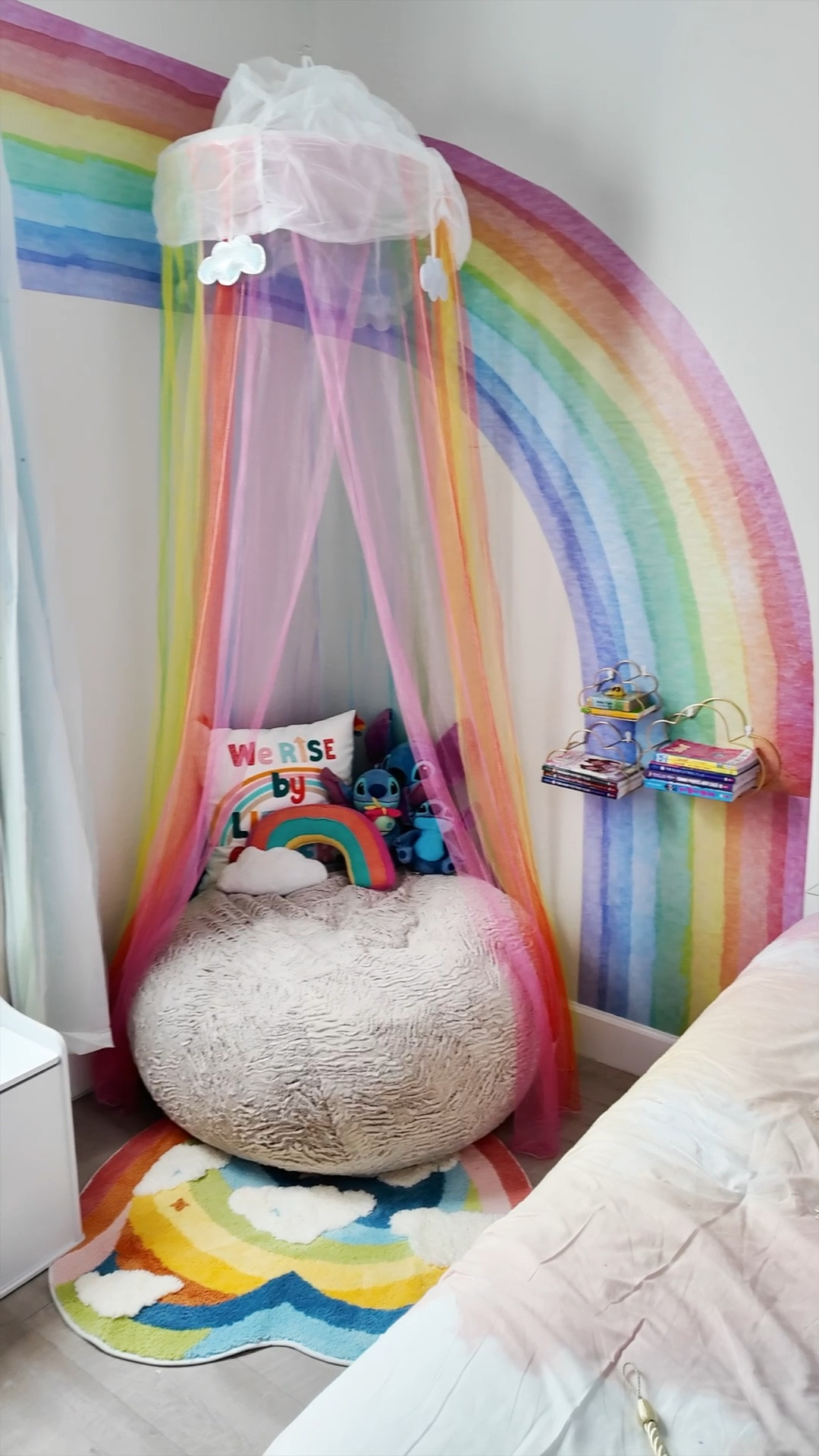 The cutest rainbow reading nook 🥹🌈📚

#LTKHome #LTKKids