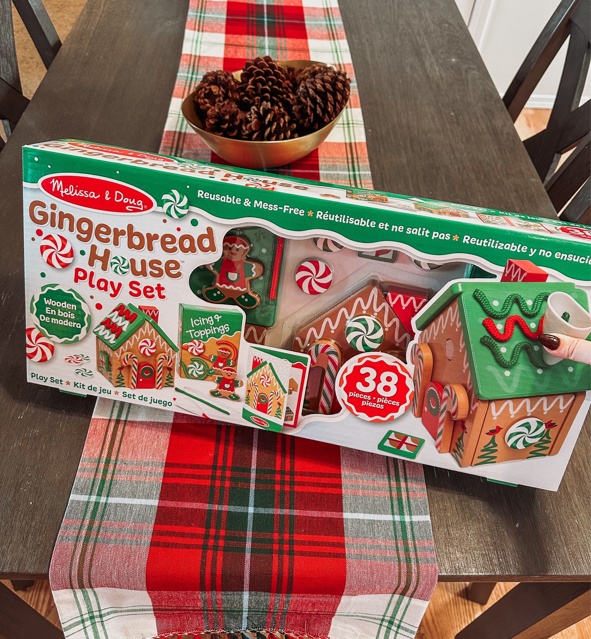 Melissa and Doug Christmas toy for toddlers! Such a cute gingerbread house that will keep your kiddo entertained! 

#LTKHoliday #LTKSeasonal #LTKGiftGuide