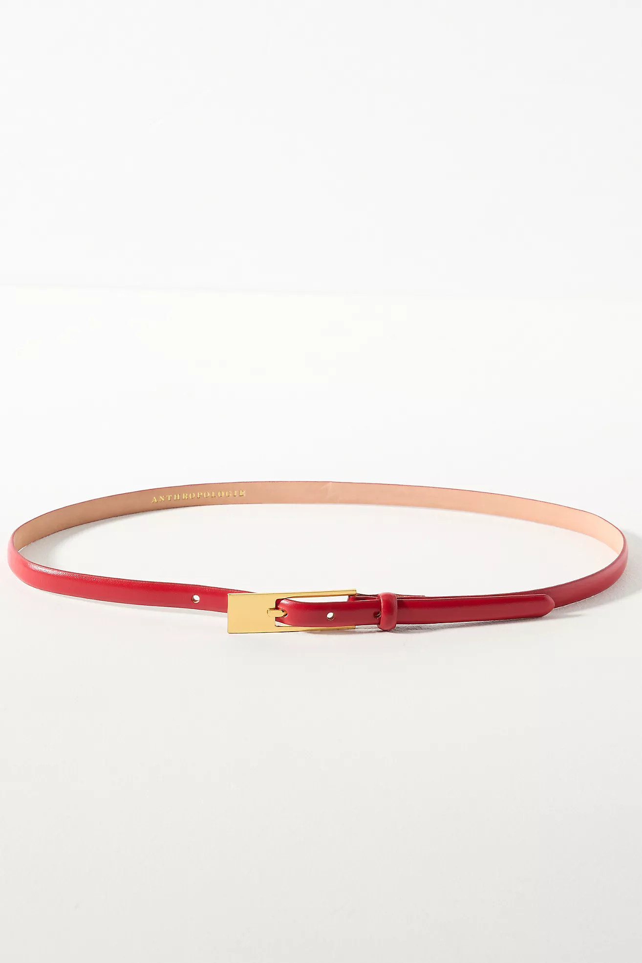 Skinny Square Buckle Belt | Anthropologie (US)
