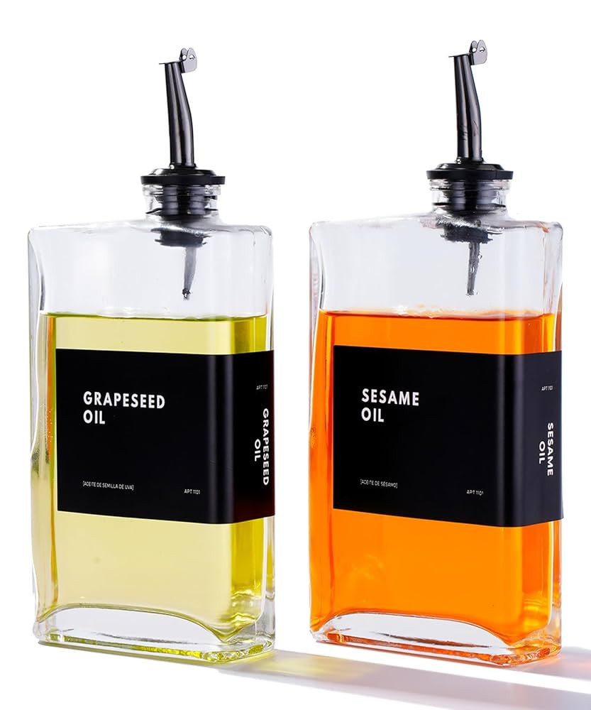 Olive Oil Dispenser for Kitchen, Cooking Oil Dispenser, Oil and Vinegar Dispenser Set, Olive Oil ... | Amazon (US)