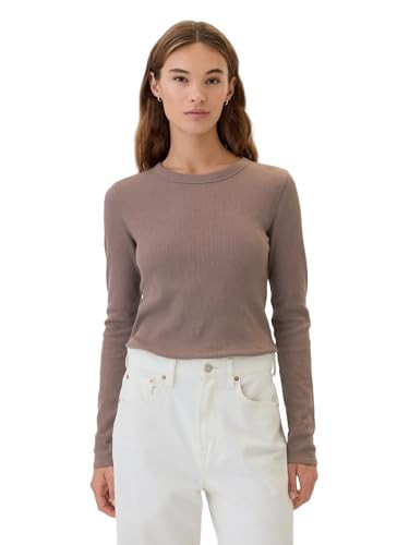 GAP Womens Long Sleeve Waffle Knit T-Shirt Wassel 240 XXL | Amazon (US)