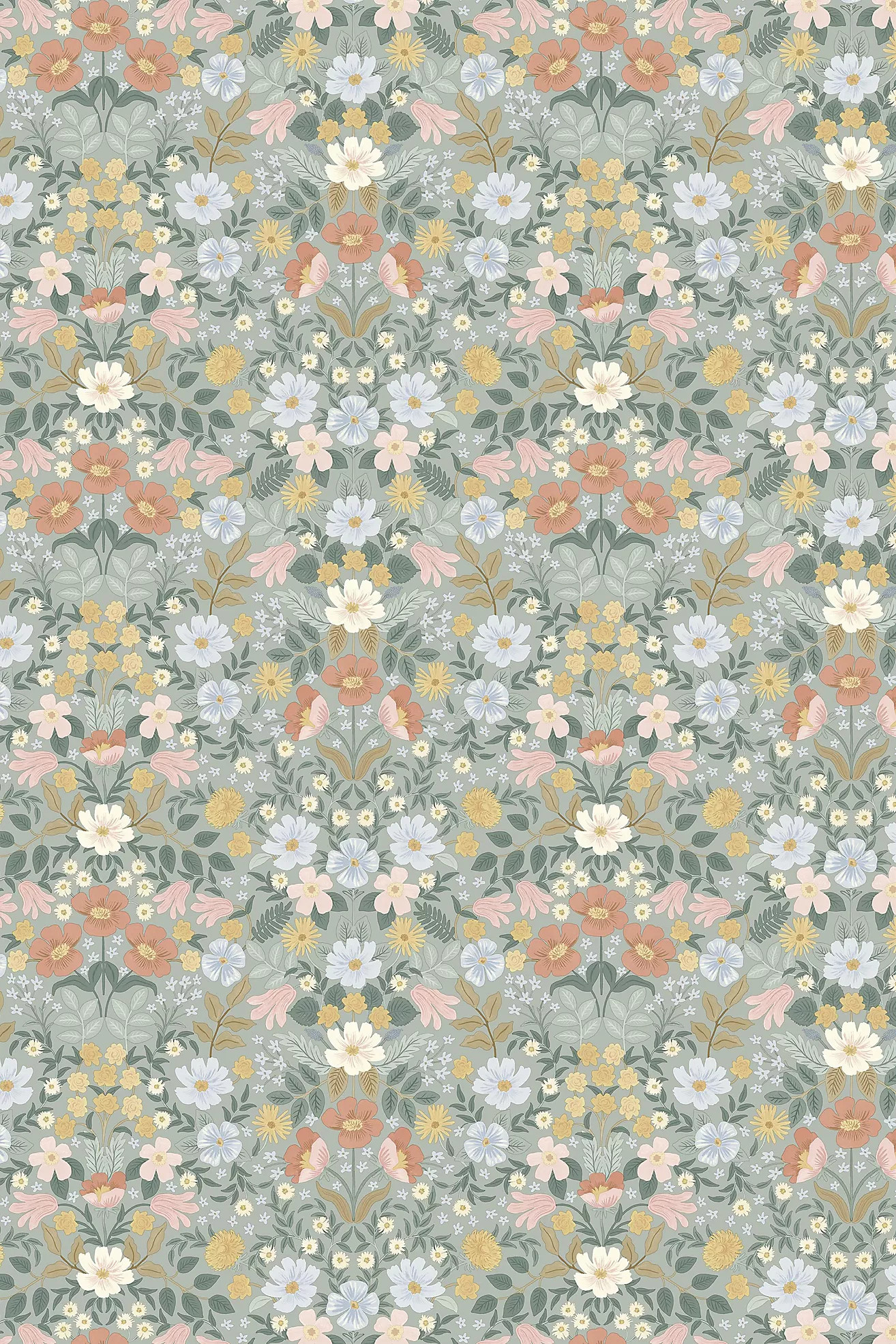Rifle Paper Co. Bramble Garden Floral Peel-and-Stick Wallpaper | Anthropologie (US)