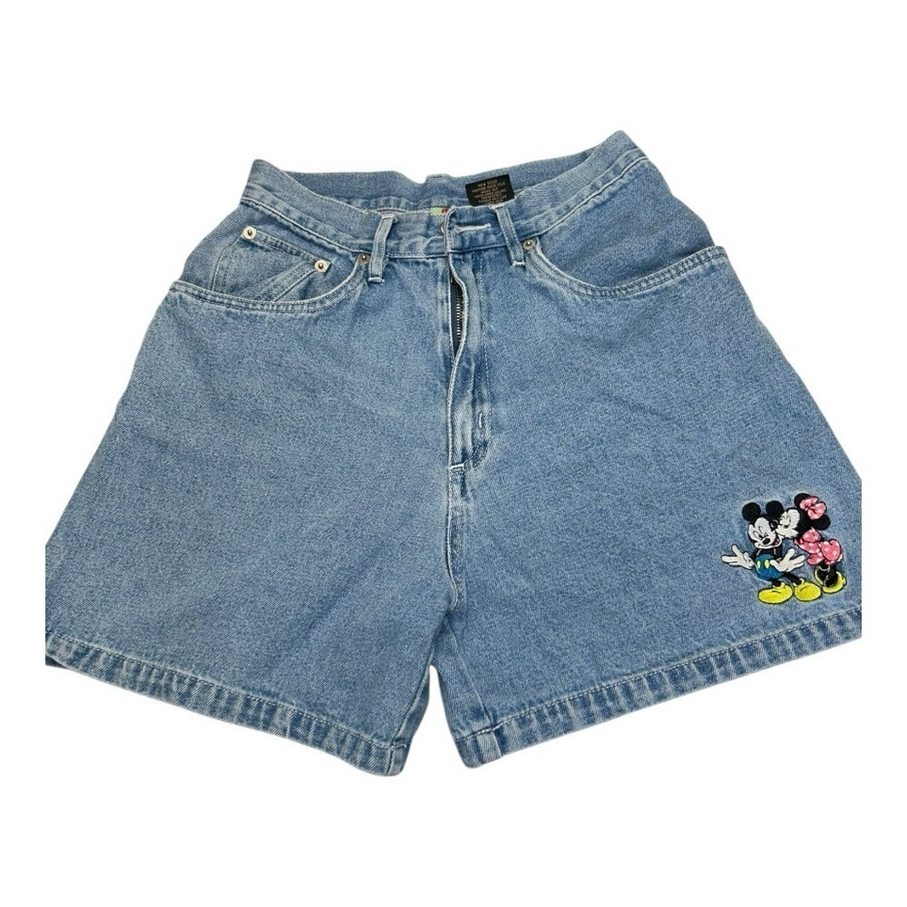 Vintage Mickey & Minnie Mouse Denim Shorts Size 5 Jerry Leigh 100% Cotton. | Poshmark