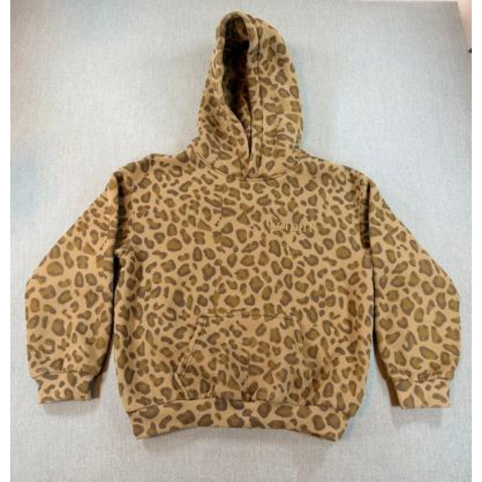 Comfrt Minimalist Leopard Print Oversized Hoodie L Sweatshirt Brown | Poshmark