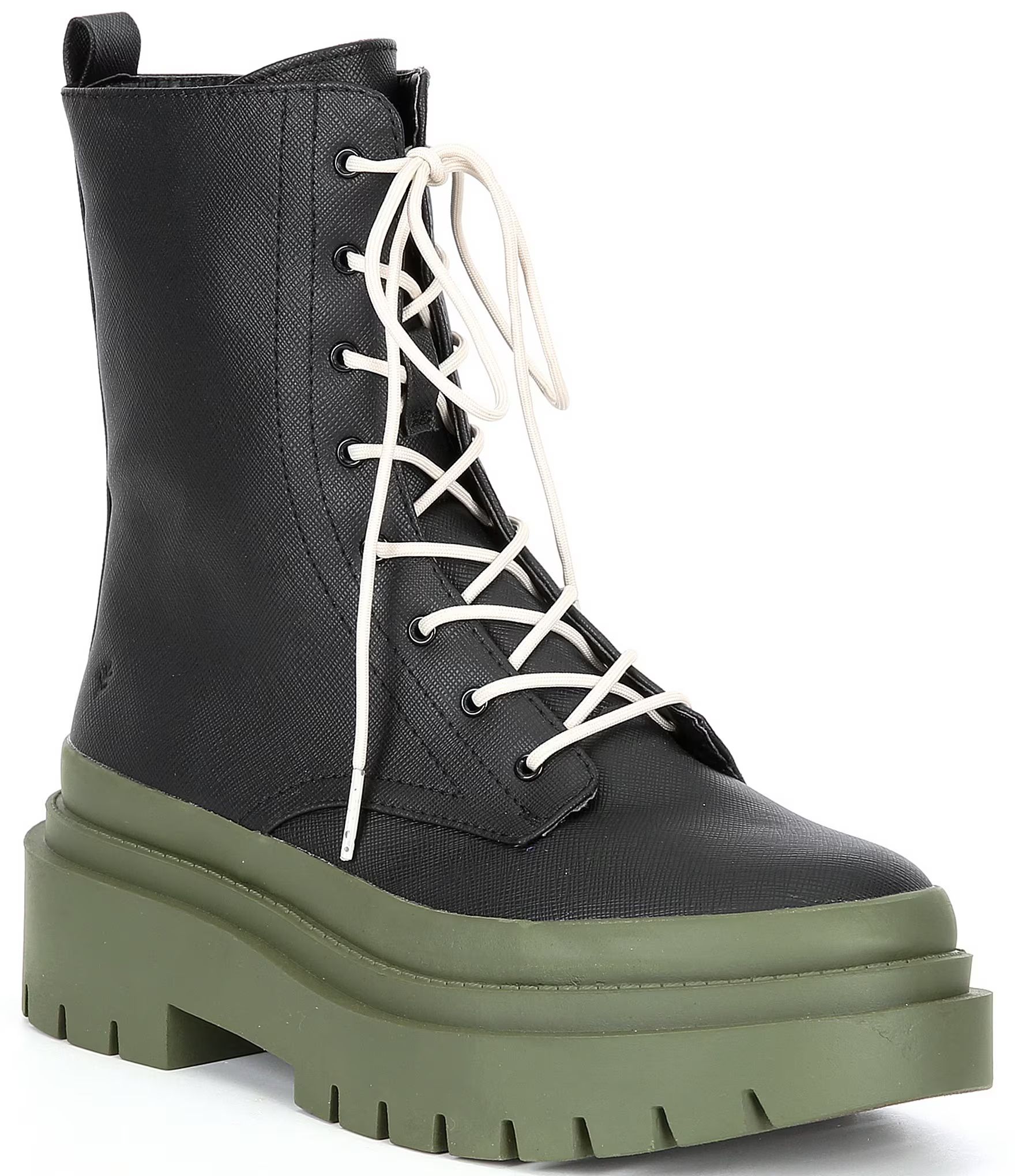 Cool Planet by Steve Madden Mosss Lace-Up Combat Booties | Dillards