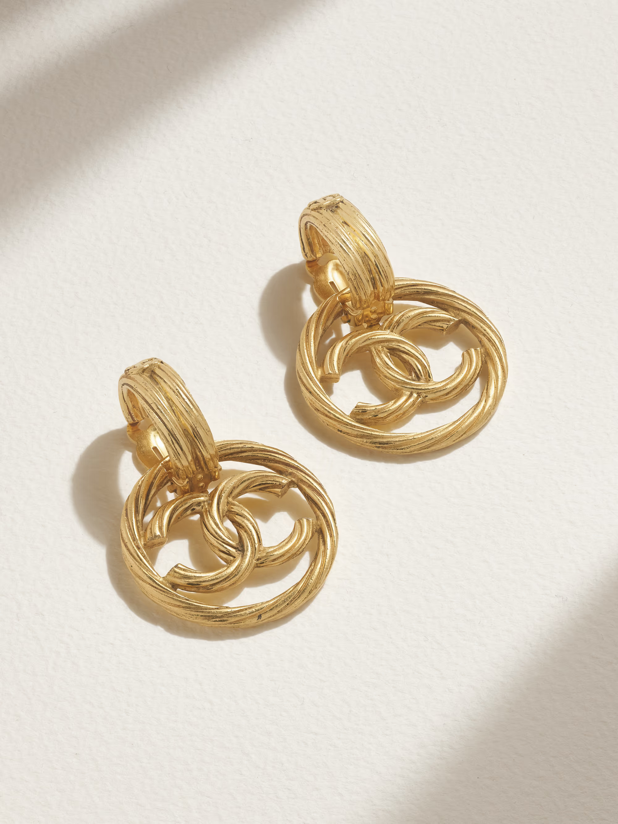 Gold-plated hoop clip earrings | NET-A-PORTER (UK & EU)