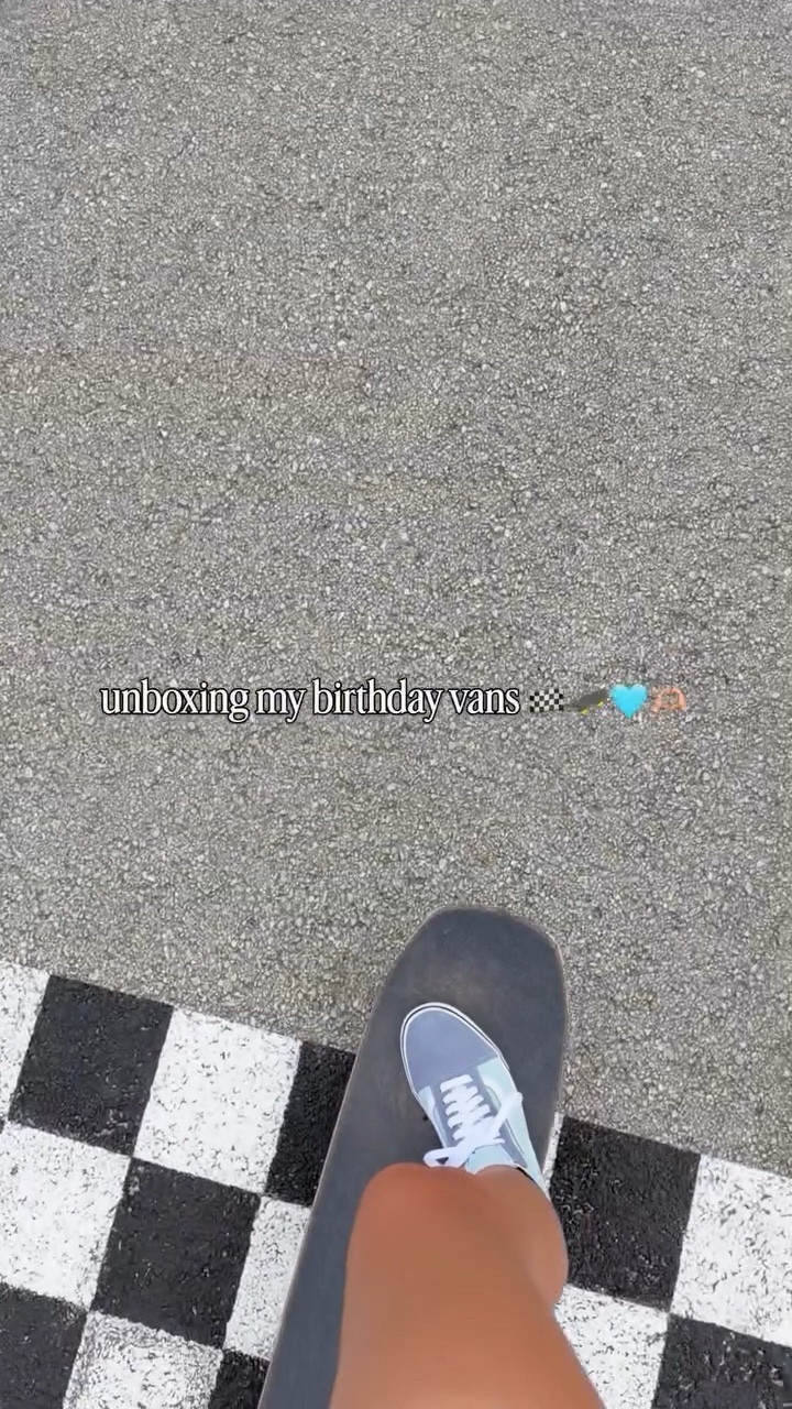 Unboxing my birthday vans 🛹🏁🩵🎉 on sale right now! Tap the shoes below to shop. #vans #vansshoes #unboxing #vansoldskool #vansoffthewall

#LTKootd #LTKvlog #LTKSaleAlert