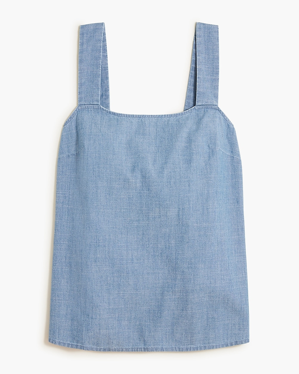 Chambray squareneck tank top | J.Crew Factory