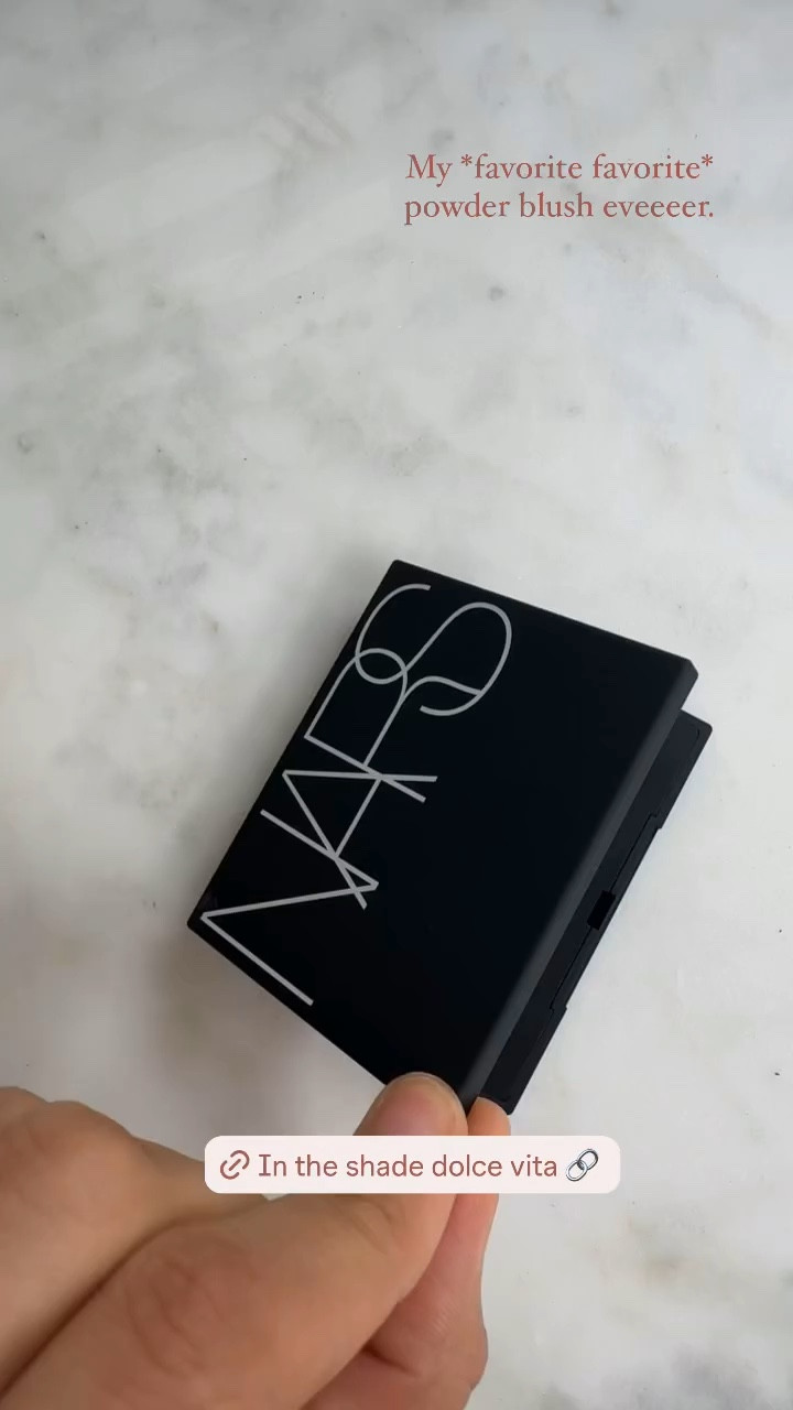 New favorite blush from Nars 😍
Shade is Dolce Vita 
#nars #makeup #beautyfinds

#LTKVideo #LTKStyleTip #LTKBeauty