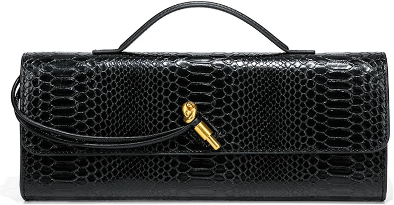Upbull Trendy Woven Evening Clutch Purses Women Underarm Shoulder Handbag Cute Satchels Crossbody Purse PU Leather Wallet, B Black, S | Amazon (UK)