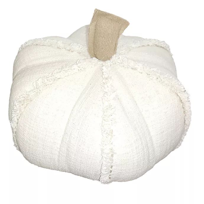 Bee & Willow™ Home Autumn Pumpkin-Shaped Round Throw Pillow | Bed Bath & Beyond