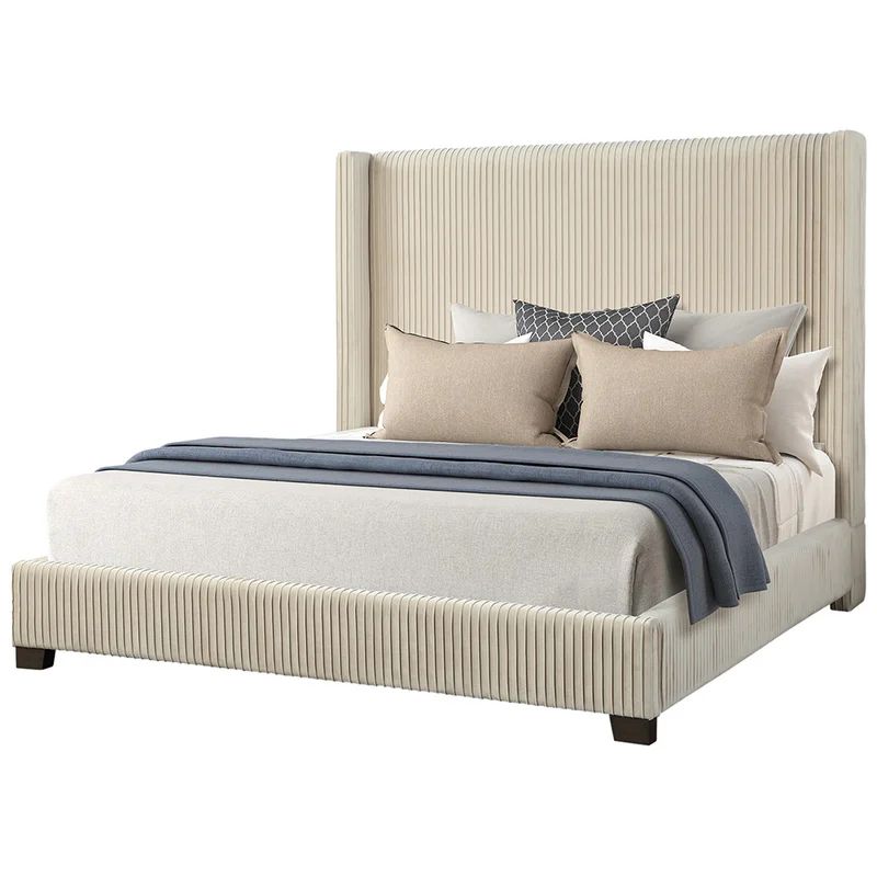 Corey Pleated Upholstered Bed | Wayfair North America