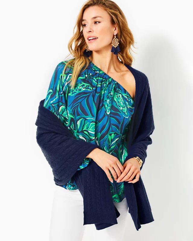 Take Me Away Cashmere Sweater Wrap | Lilly Pulitzer | Lilly Pulitzer