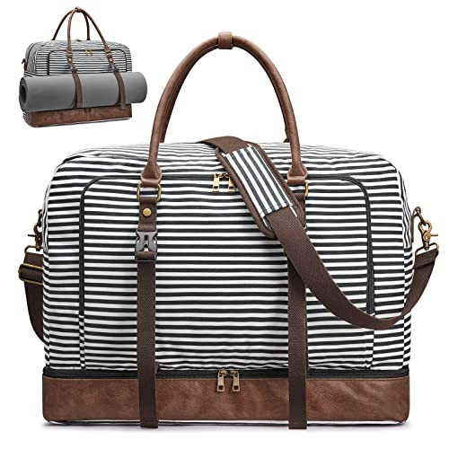 S-ZONE Travel Sports Duffle Men Gym Bag Canvas Weekender Overnight Carryon Duffel with Shoes Lapt... | Amazon (CA)