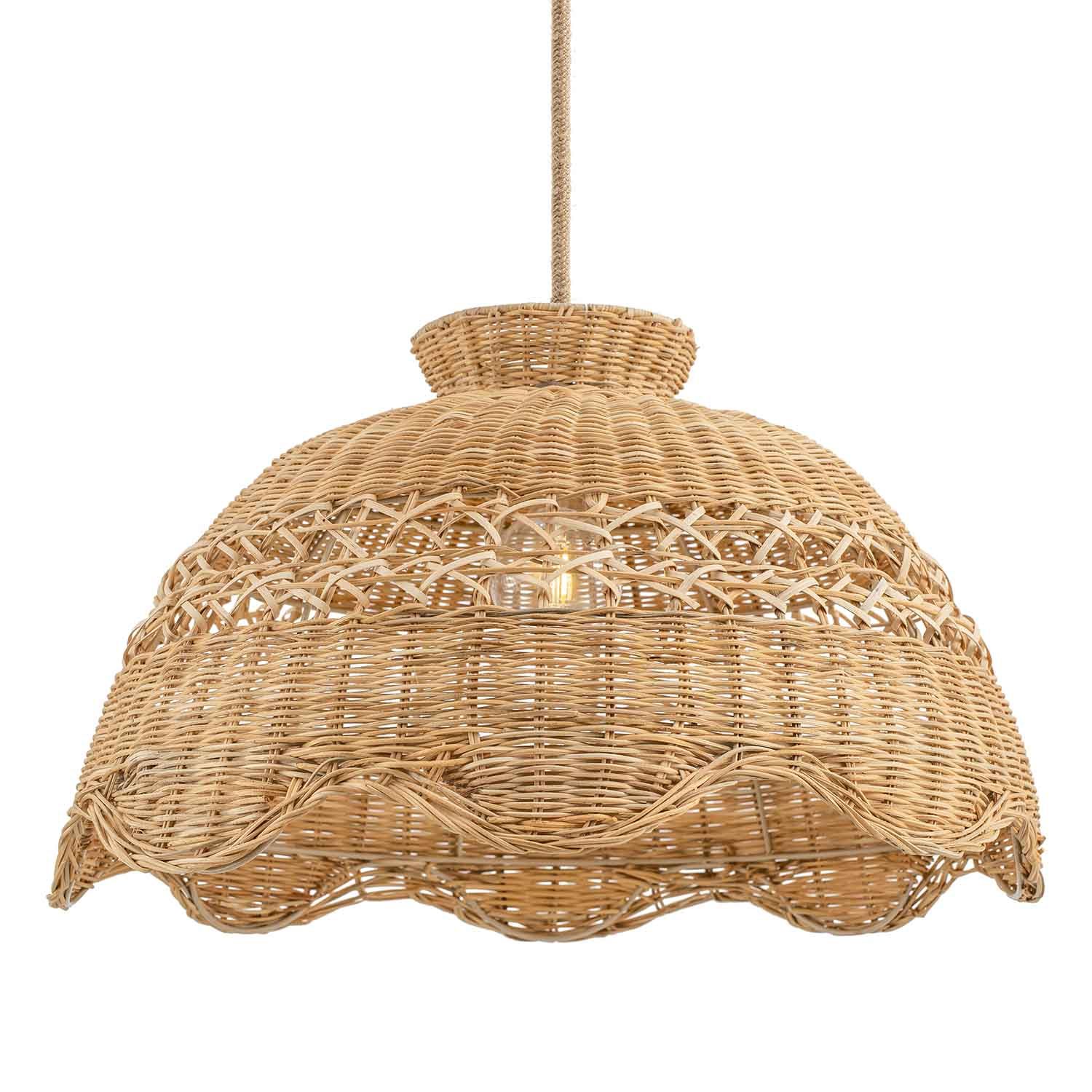 Le Perle Rattan Pendant Light | Rowabi